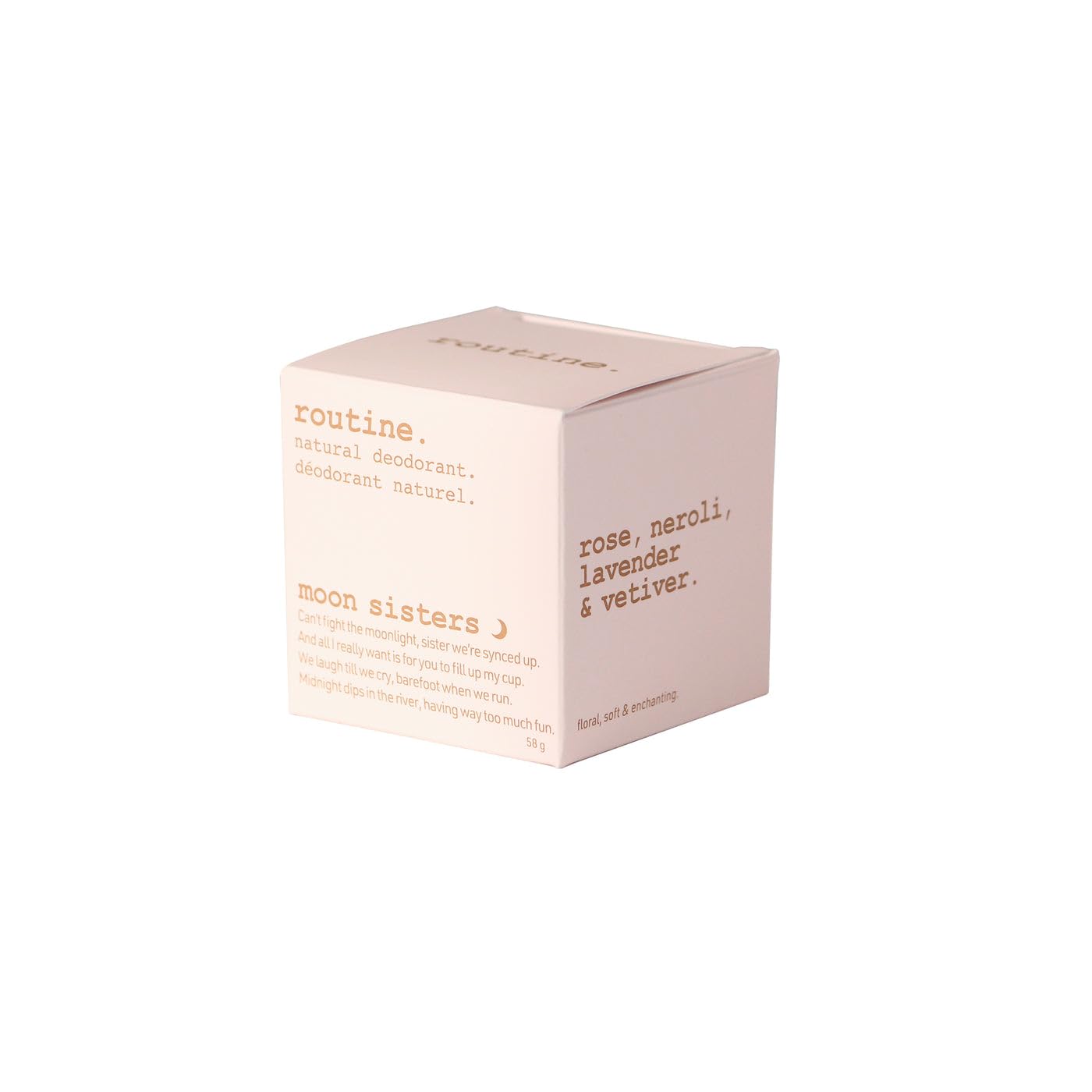 Routine. Natural Deodorant (2 Fluid Oz.) Moon Sisters - Aluminum Free Natural Deodorant for Women & Men - Rose, Neroli, Lavender & Vetiver (Cream Jar Beauty and Personal Care Routine