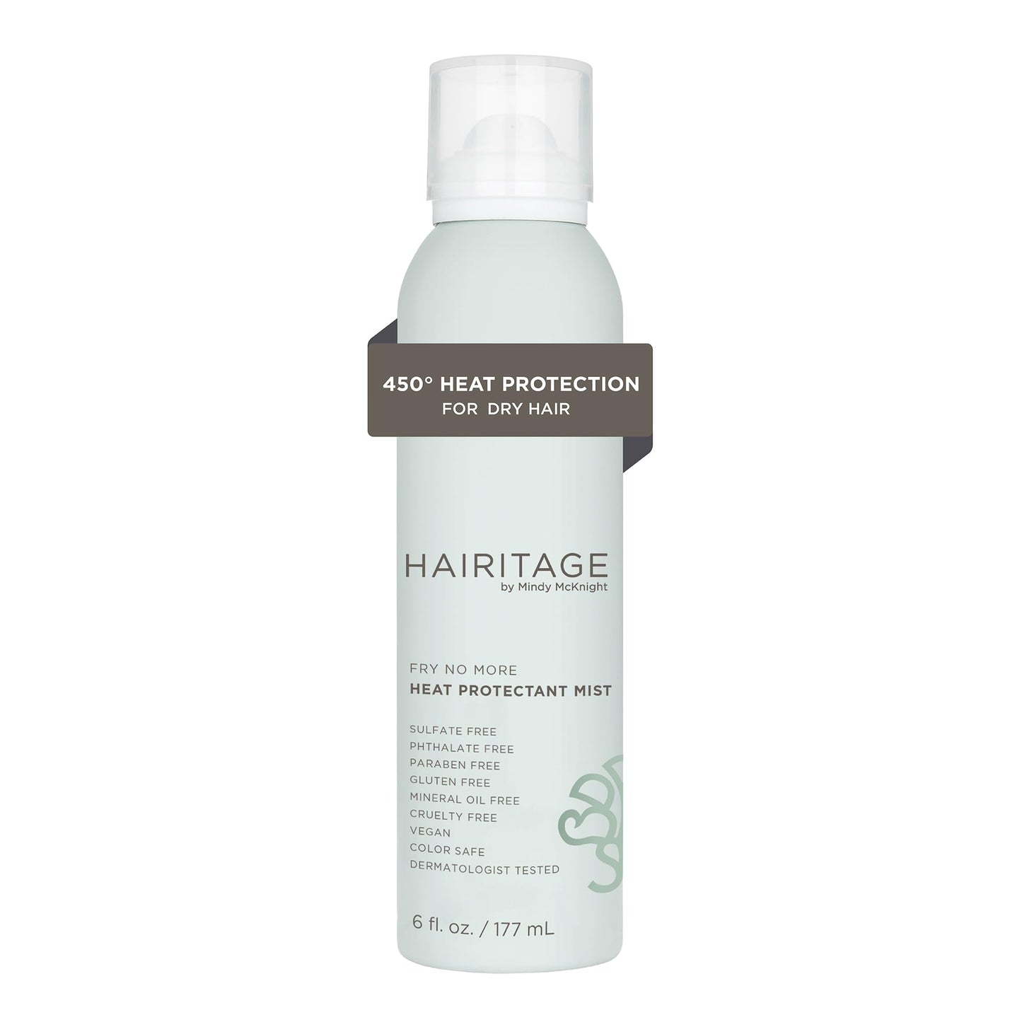 Hairitage Argan Oil Heat Protectant Spray for Dry Hair and Re-Heat Styling - Hydrating and Conditioning Formula - Argan Oil + Rice Protein - Protects Beauty & Personal Care Hairitage