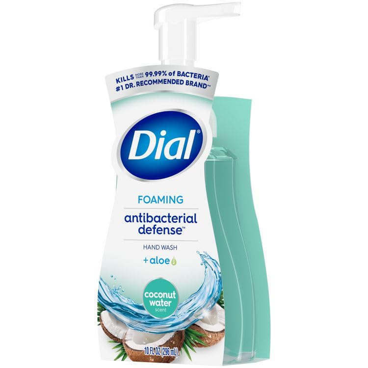 Antibacterial Foaming Hand Wash, Coconut Water Scent, 10 oz, 8/Carton Beauty & Personal Care Dial Professional