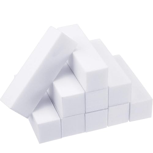 20 Pack Buffer Sanding Block Nail Buffer Block Files Grit Dense Sponge Nail Tips Tool (White) Beauty & Personal Care Mudder