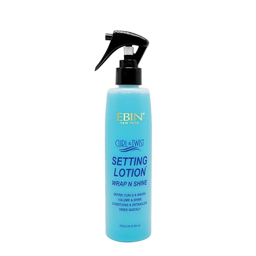 EBIN NEW YORK Curl & Twist Setting Lotion 8.5 oz/ 250ml | Moisturizing and Hydration, Smoothing with Natural High Shine, Defining Curls All Day Long Beauty & Personal Care EBIN NEW YORK
