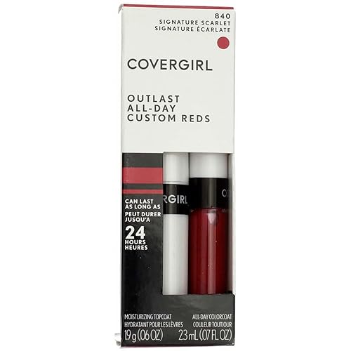 Cg Outlst Lipclr 840 Sig Size 1 Kit Cover Girl Outlast Lipcolor 840 Signature Scarlet 1 Kit Beauty & Personal Care COVERGIRL