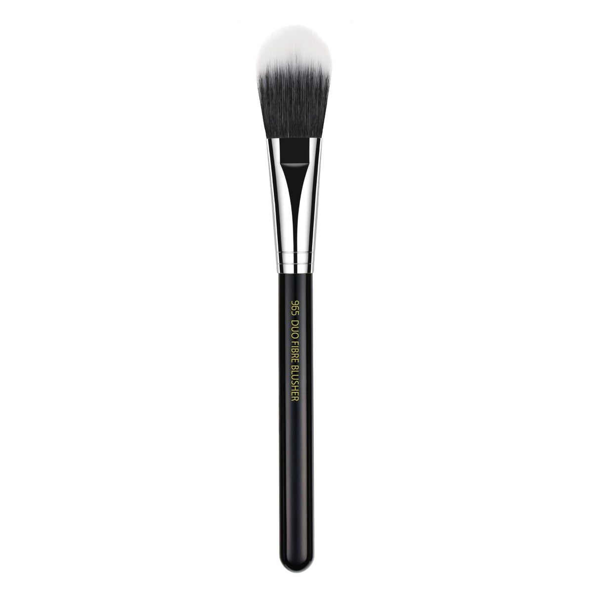 Bdellium Tools Professional Makeup Brush - Maestro Series 965 Duet Fiber Blusher - With Mix of Soft Synthetic & Natural Fibers, For Applying Pop