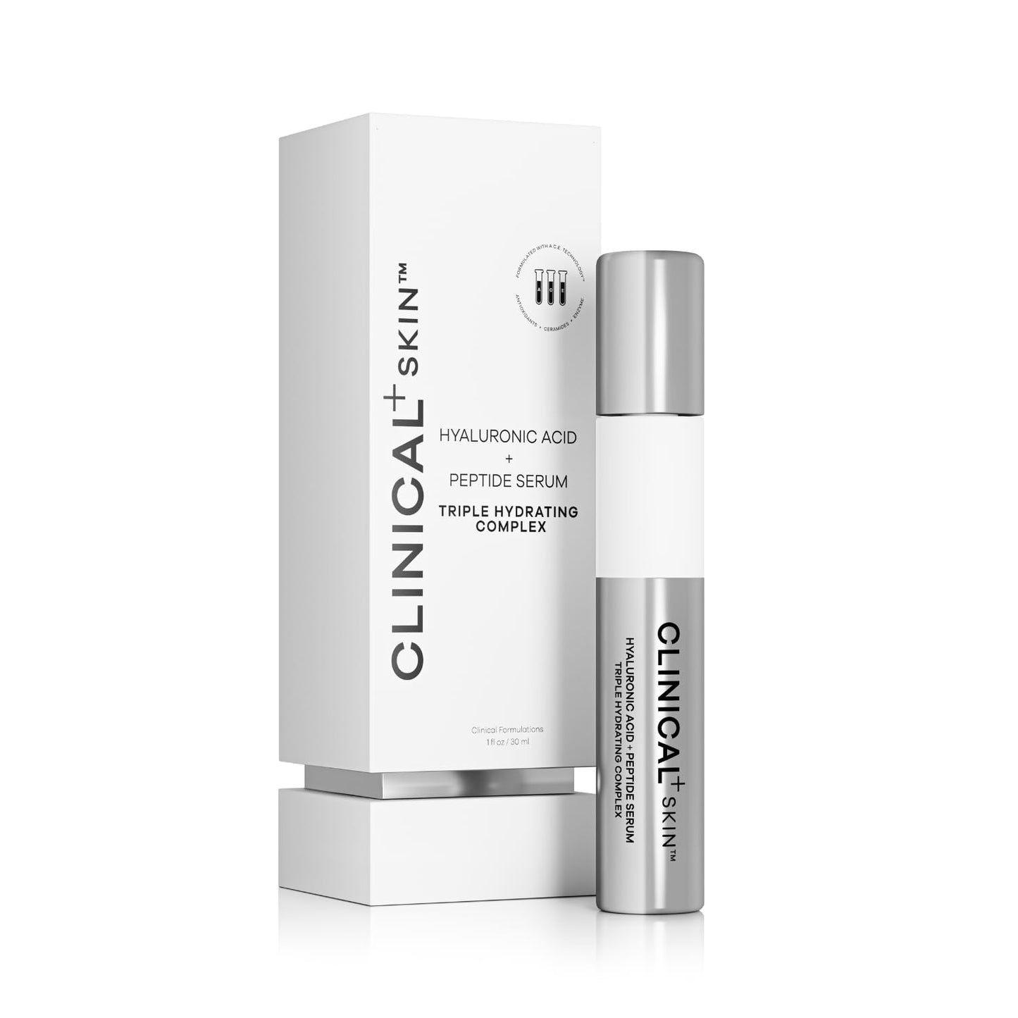 Clinical Skin Hyaluronic Acid + Peptide Serum Triple Hydrating Complex Beauty & Personal Care Clinical+ Skin