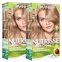 Garnier Nutrisse Ultra Crème Hair Color, Permanent Hair Dye with 100% Gray Coverage, Vegan & Cruelty-Free, 82 Pearly Blonde (Biscotti), 2 Count Beauty & Personal Care Garnier