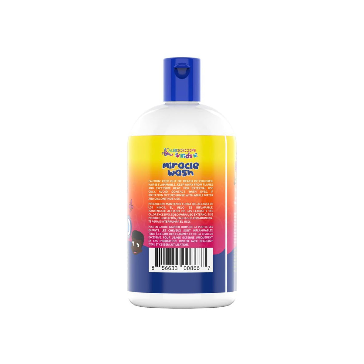 Kaleidoscope Kids Shampoo for Curly Hair with Aloe Vera and Echinacea Extract - Detangling Shampoo for Kids Tangle Free Clean Hair and Scalp - 12 oz
