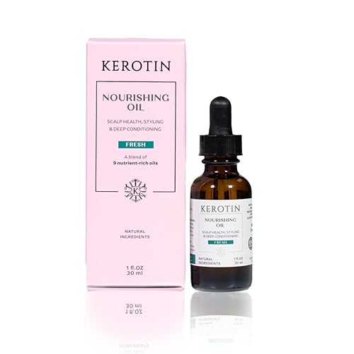 Nourishing Hair Oil -Nine natural organic oils blended with Argan Oil. Repairs Damage, Controls Frizz, Eliminates Split Ends & Smoothens Skin Beauty & Personal Care K Kerotin