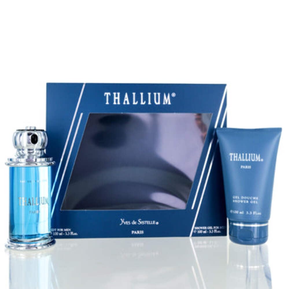 Thallium for Men Gift Set - 3.4 oz EDT Spray + 3.4 oz Shower Gel Beauty & Personal Care Yves De Sistelle