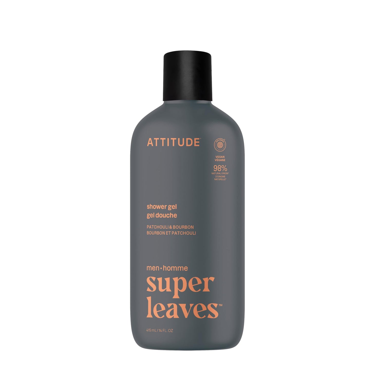 ATTITUDE Shower Gel Body Wash for Men, 98% Natural Origin Ingredients, Paraben & Phthalate Free, EWG Verified, Cleanses Without Drying, Patchouli Beauty & Personal Care ATTITUDE