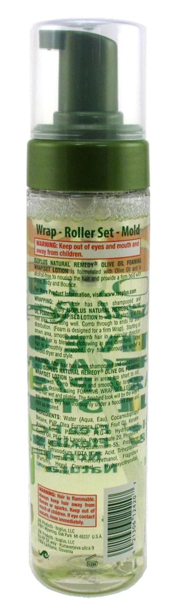 Isoplus Natural Remedy Olive Oil Foaming Wrap/Set Lotion 8.5 Ounce (Pack of 6) Beauty & Personal Care Isoplus