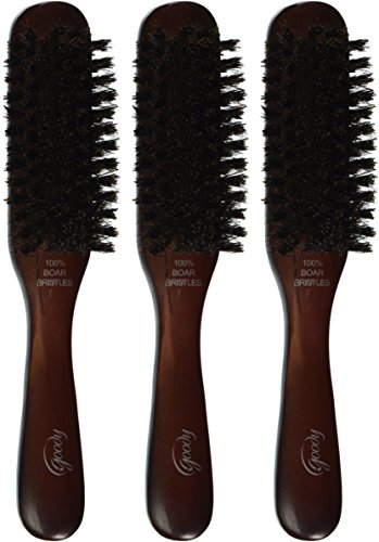 Goody Smooth and Sleek Wood Styling Brush with Natural Boar Bristles, Flyaway Free Finish, For All Hair Types, Brown, 1CT Beauty & Personal Care GOODY