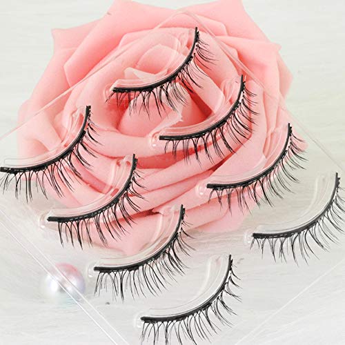 Dorisue Magnetic eyelashes natural look Short lashes Hight Quality face eyelashes Pack of 4 eyelashes pack E3 Magnetic lashes Black Beauty & Personal Care Dorisue