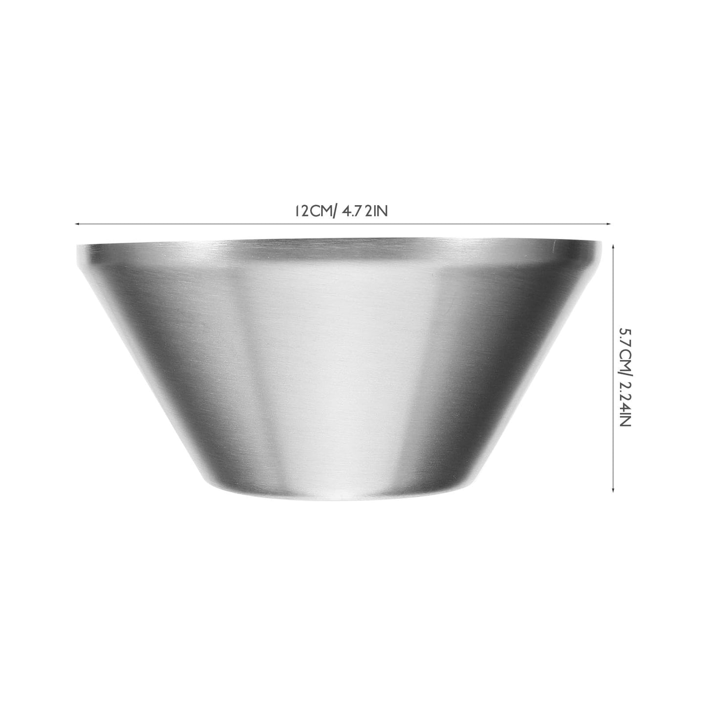 Alipis Reusable Shaving Bowl for Men 12X5.7Cm Stainless Steel Shave Soap Bowl Sturdy Metal Shaving Tool and Lathering at Home Beauty and Personal Care Alipis