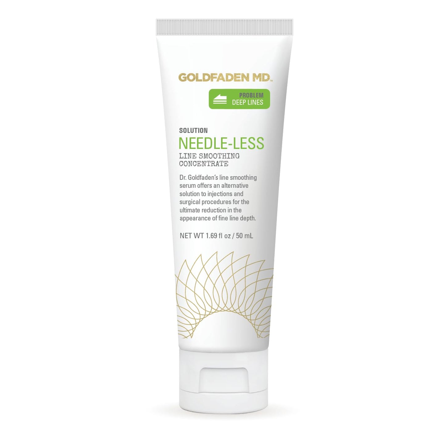 GOLDFADEN MD Needle-Less Line Smoothing Concentrate for Face & Neck | w/Seaweed Extract, Hyaluronic Acid, Hexapeptides, Organic Red Tea Extract 1.7 Fl Beauty & Personal Care GOLDFADEN MD