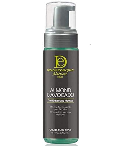 Design Essentials Almond and Avocado Curl Enhancing Hair Mousse for Curly Hair; 7.5 Oz (Pack of 1) Beauty & Personal Care Design Essentials