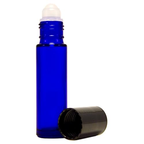 SANCTUM AROMATHERAPY Cobalt Blue Bottle Roll On Black Cap 10 Ml, 1 EA Beauty & Personal Care SANCTUM AROMATHERAPY