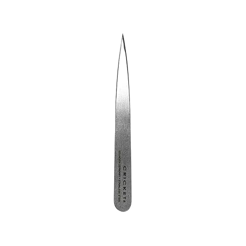 Cricket Beauty Hardware Pro Ultra Fine Point Tweezers - German Stainless Steel, Precision Tool for Plucking Stubble, Baby Fine-Brow, Eyebrows, Facial Beauty & Personal Care Cricket