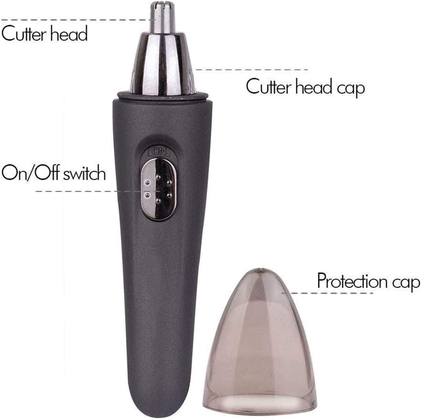 aiqiua Ear and Nose Hair Trimmer for Men and Women Painless Ear Hair Trimmer for Eyebrow Body,Battery-Operated, Waterproof?Easy to use, Unisex, Beauty and Personal Care aiqiua