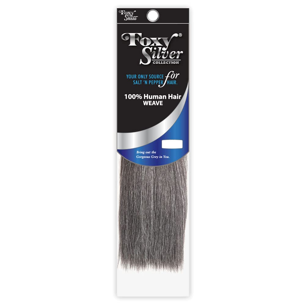 Foxy Silver (Weave - HH Yaki Straight) 10 inch - 100% Human Hair Weave in Platinum