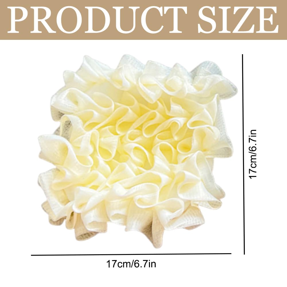 YANGSHINE 4PCS Soap Bar Loofah, Loofah Washcloth with Bar Soap Pocket Combo 2-in-1, Cleansing Shower Puff Exffoliating Sponge for Men and Women Skin Beauty and Personal Care Yangshine