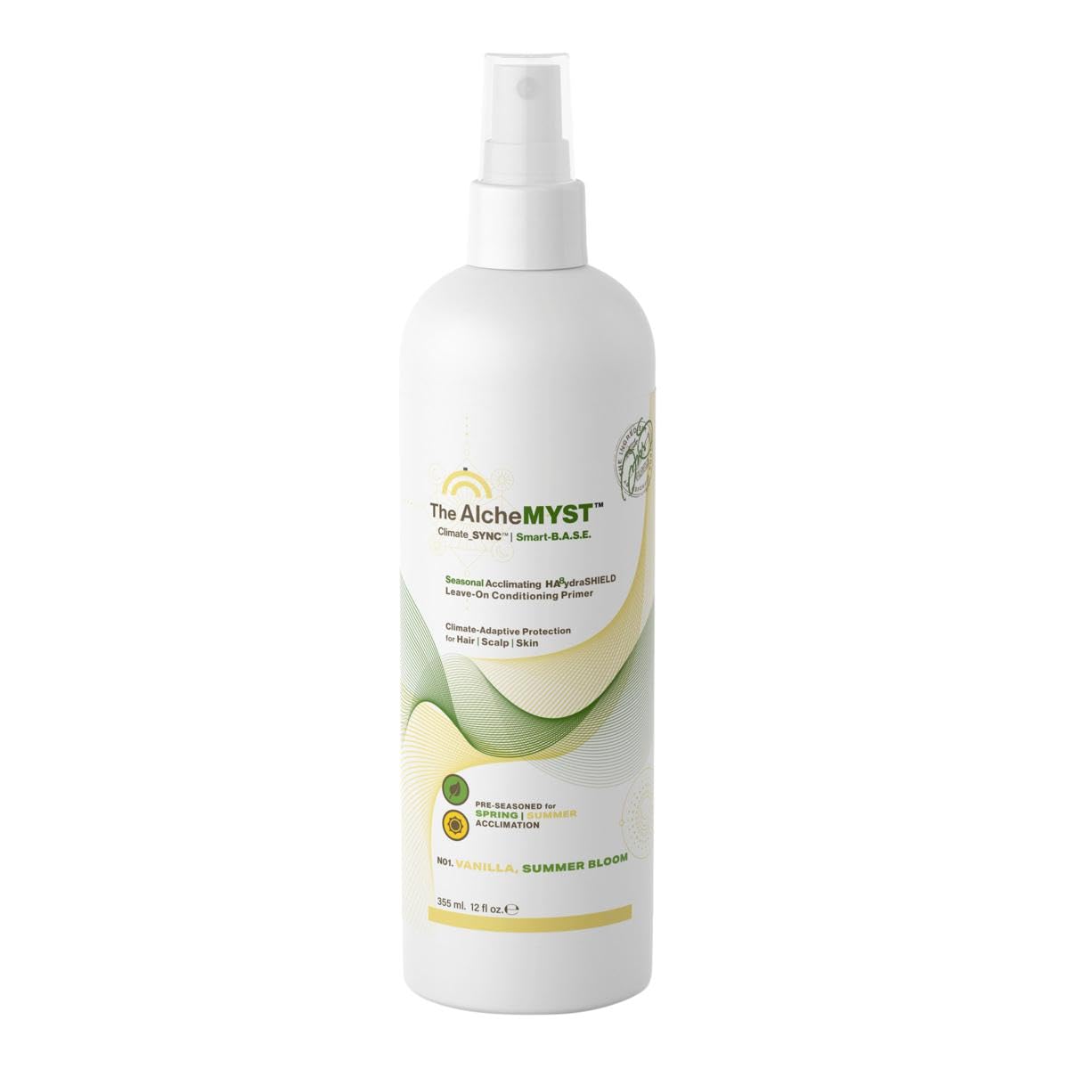 Tweak'd by Nature AlcheMYST Leave-In Hair Primer Mist, Vanilla Summer Bloom, All Natural Organic, Anti-Frizz & Hydrating, 12 Fl Oz. Beauty & Personal Care Tweak'd by Nature