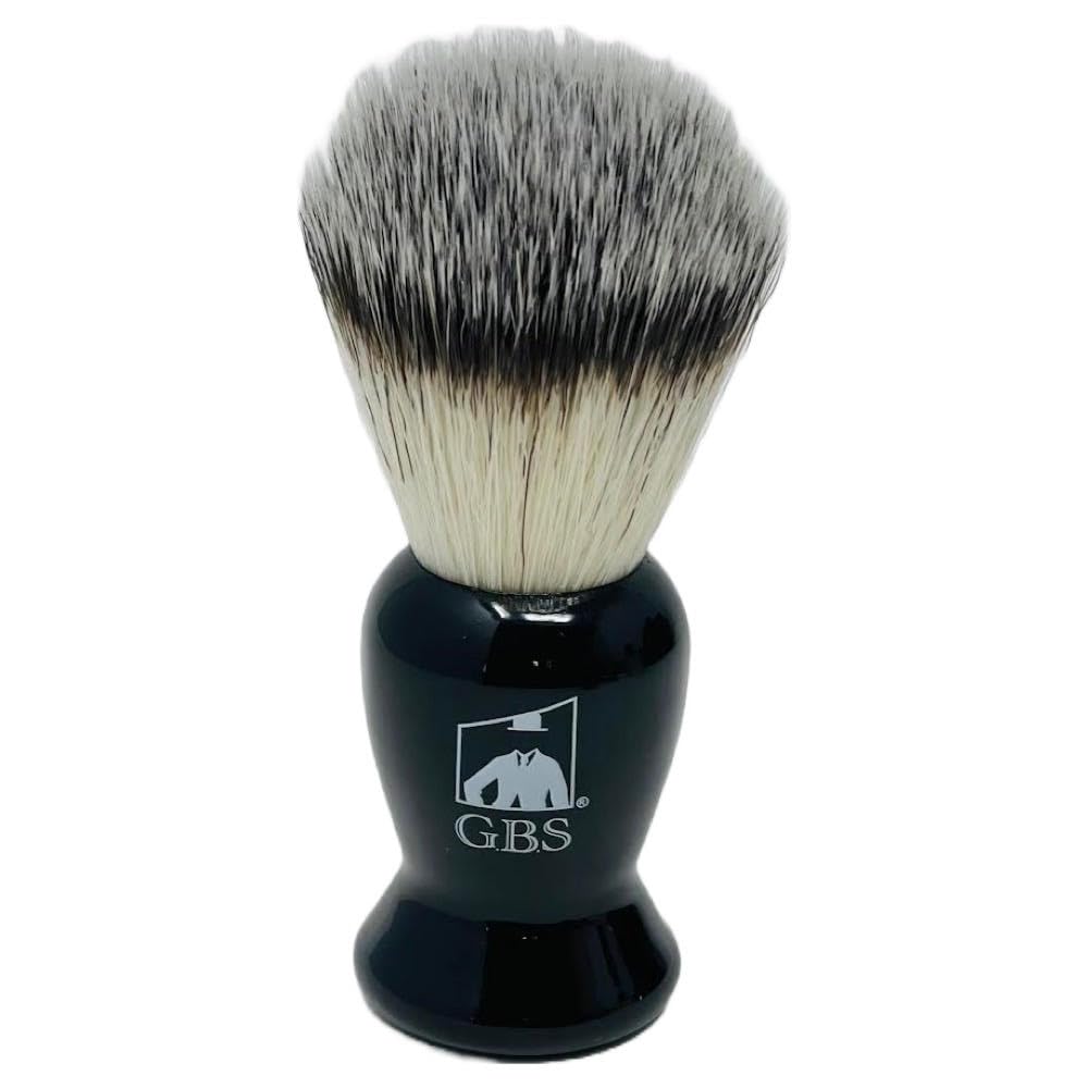 G.B.S Black Shaving Brush for Wet Shave Using Shaving Cream & Soap- Best Shave of Your Life for Safety Razor, Double Edge Razor, Straight Razor or Beauty and Personal Care G.B.S