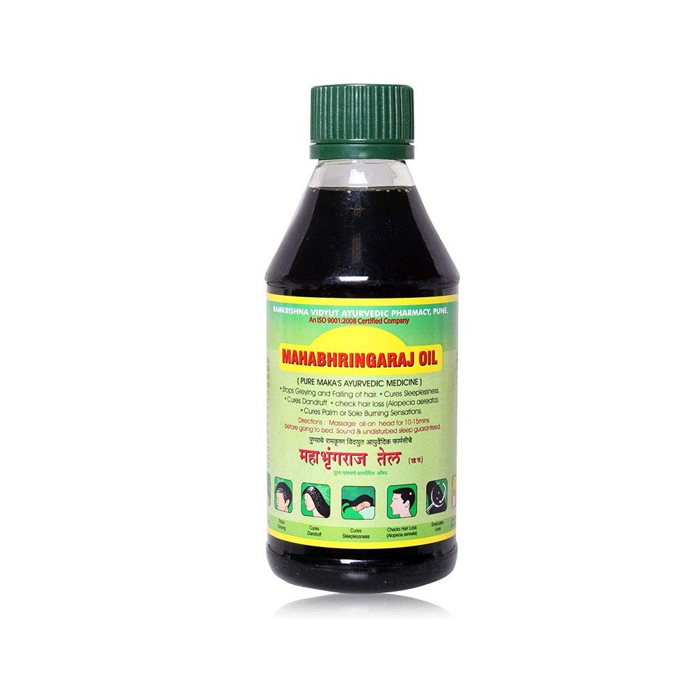 Mahabhringraj Ramakrishna Pharma Scalp Massaging Oil, 200 ml Beauty & Personal Care Mahabhringaraj Oil