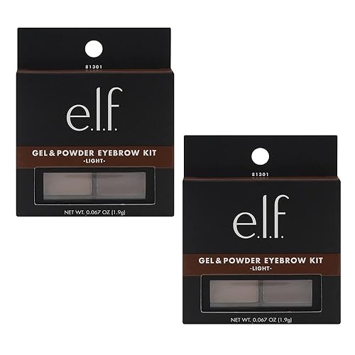 Pack of 2 e.l.f. Gel & Powder Eyebrow Kit, Light 813012 Beauty & Personal Care e.l.f.