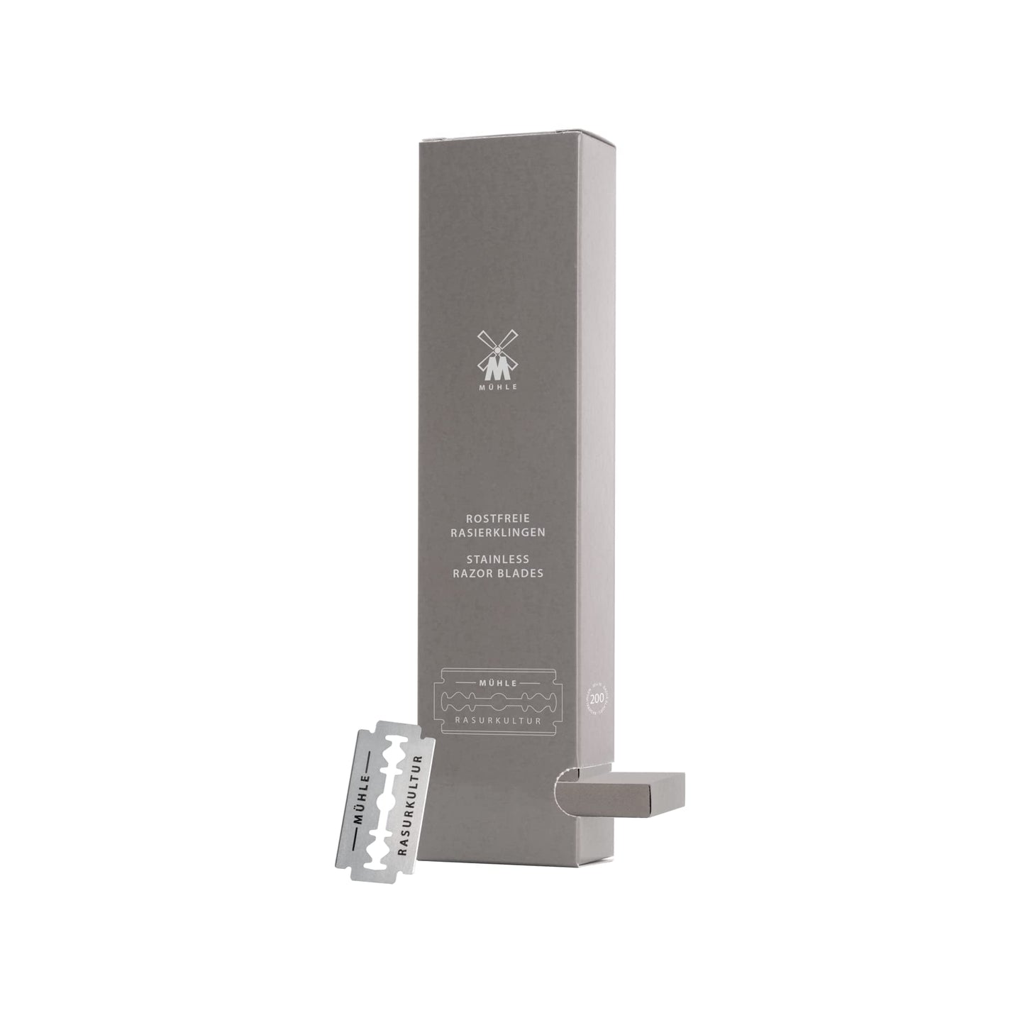 MÜHLE Stainless Steel Safety Razor Blades - 200 Pack Beauty and Personal Care MÜHLE