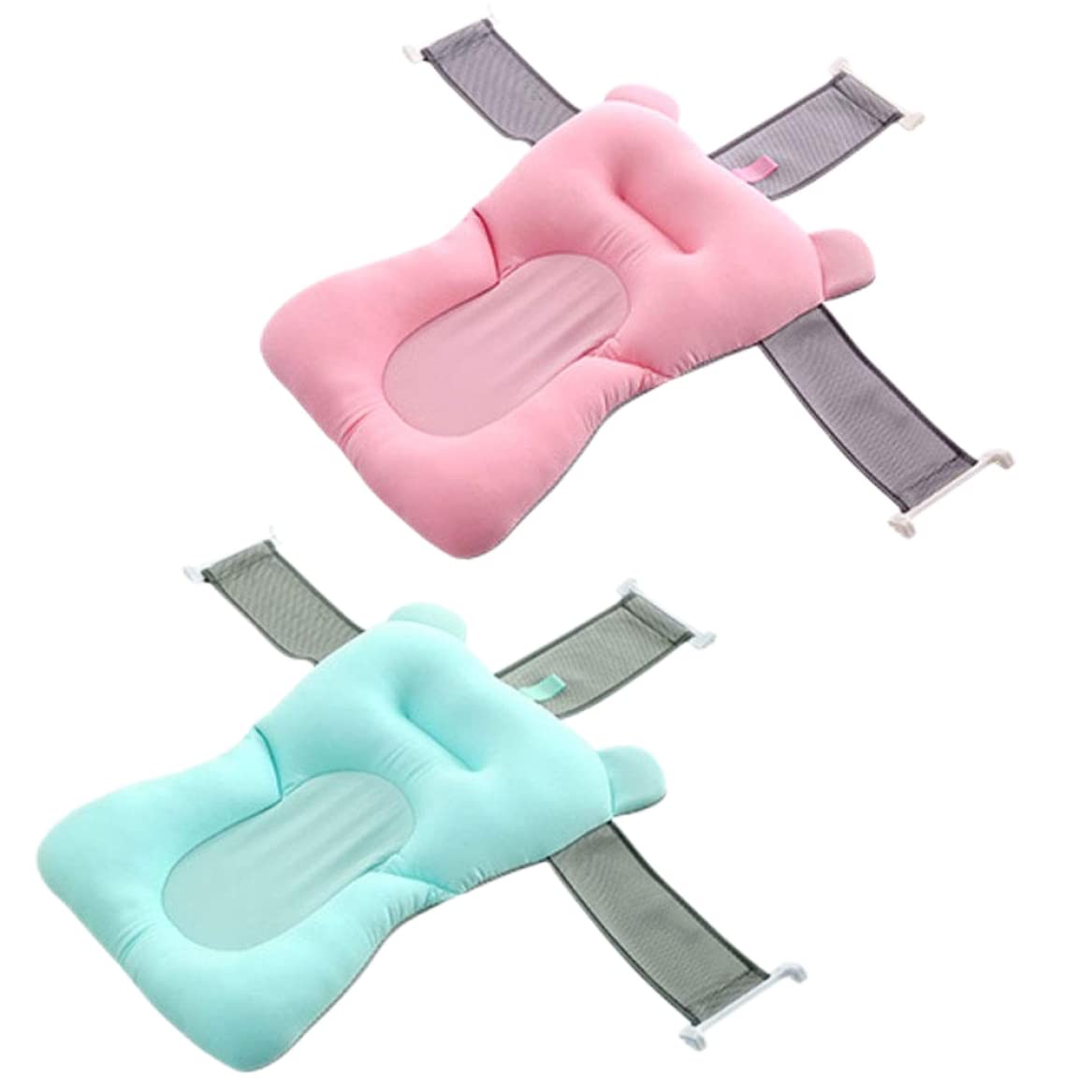 Baby Bath Pillow Newborn Baby Non-Slip Bath Pillow Boys Girls Unisex for 0-12 Months Blue Style 2, Bathing Beauty and Personal Care Eioflia