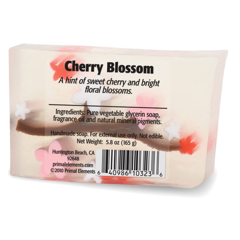 Primal Elements Bar Soap in Shrinkwrap, Cherry Blossom, 5.8 Ounce Beauty & Personal Care Primal Elements
