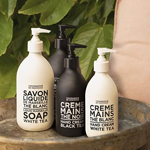 Compagnie de Provence Savon de Marseille Extra Pure Liquid Soap - White Tea - 16.7 Fl Oz Glass Pump Bottle Beauty & Personal Care La Compagnie de Provence