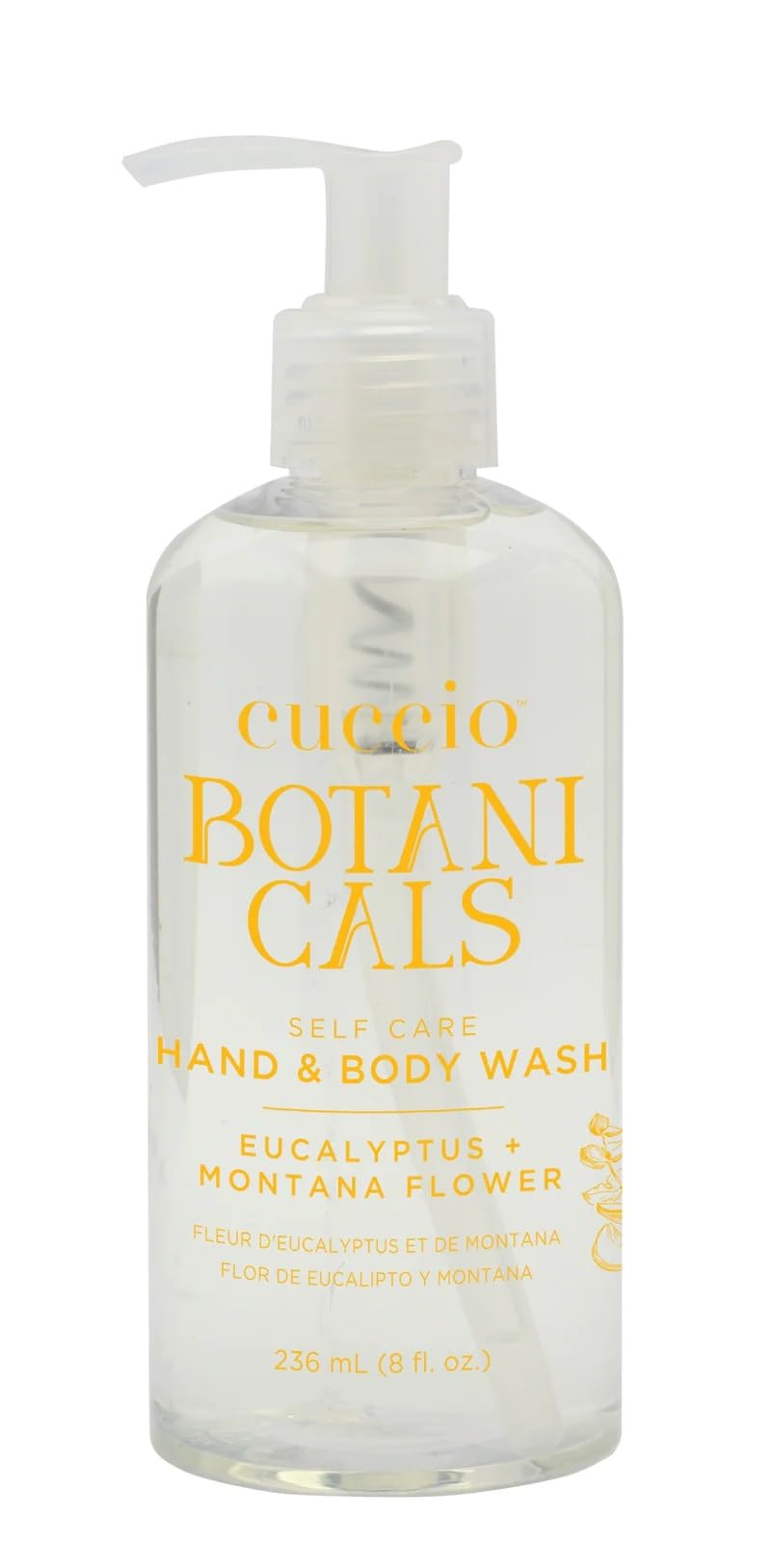 Cuccio Botanicals Hydrating Hand & Body Wash, Eucalyptus & Montana Flower, 8 oz - Soothing and Nourishing Cleanser for Soft, Refreshed Skin Beauty & Personal Care Cuccio