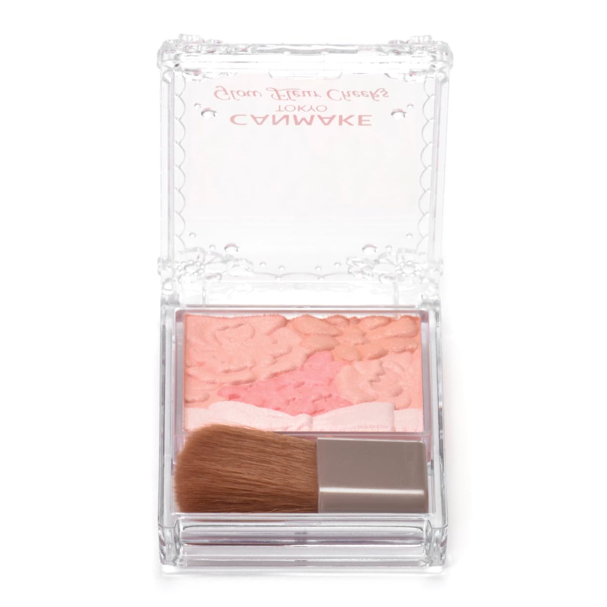 CANMAKE - Glow Fleur Cheeks - Long-Lasting Light Natural Blending Gentle Pearl Radiance - 0.20oz (5.7g) (01 Peach Fleur)