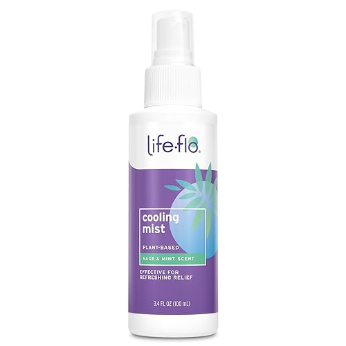LIFE-FLO Cooling Mist - Refreshing Body Mist for Women - Instantly Cools Hot Flashes with Ginger, Organic Aloe Vera and Lavender - Fresh Sage Mint Beauty & Personal Care LIFE-FLO