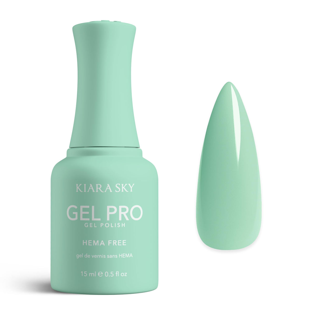 KIARA SKY Gel Pro HEMA-Free Gel Nail Polish | Full Coverage, 28+ Day Wear, Self-Leveling, UV/LED Soak-Off, 0.5 fl oz | Surf The Wave #077