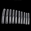 Yimart 100pcs White/Clear/Natural Extra Long Curve Nail Tip UV Gel French Acrylic False Nail Art Salon long Tips (Clear) Beauty & Personal Care Yimart