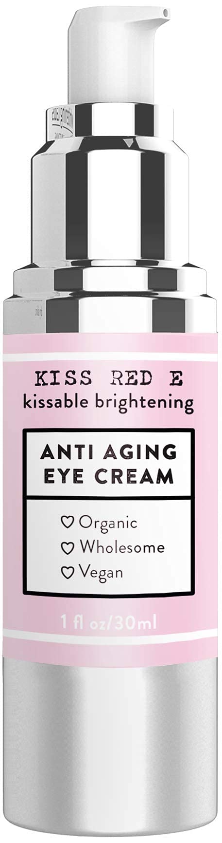 Anti Aging Eye Cream for Dark Circles, Eye Bags, Fine Lines, Puffiness. Best Anti Aging Eye Cream Moisturizer for Wrinkles, Crows feet, Puffy Eyes Beauty & Personal Care Kiss Red E