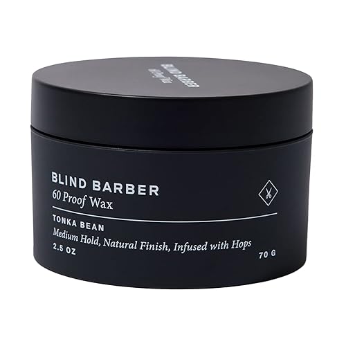 Blind Barber 60 Proof Hair Wax for Men - Water-Based Wax for Hair Styling - Medium, Workable Hold & Shine - Made with Volumizing Hops Extract Beauty & Personal Care Blind Barber