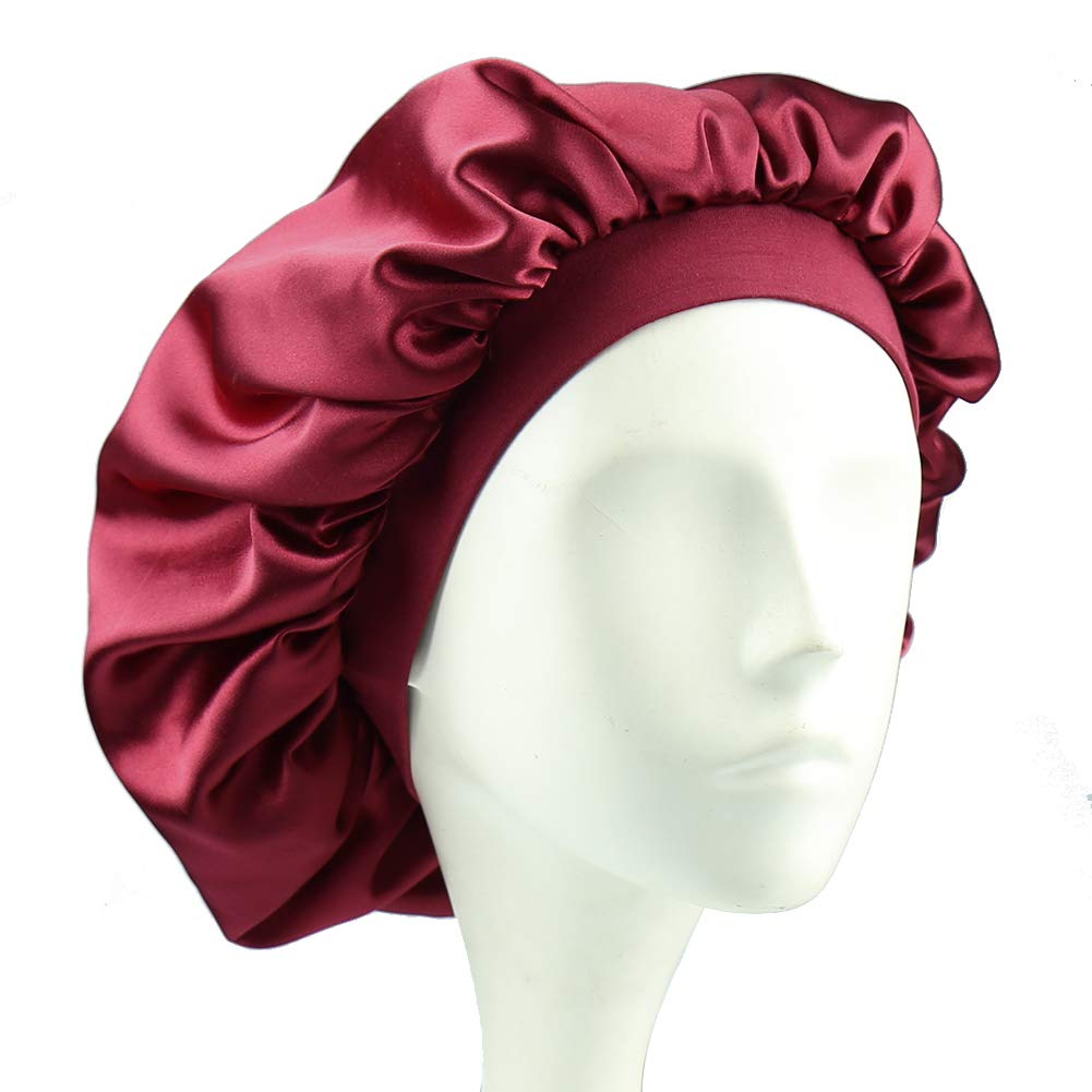 Alnorm Extra Large Hair Bonnet Cap Girls Soft Beanie for Sleeping Beauty and Personal Care Alnorm