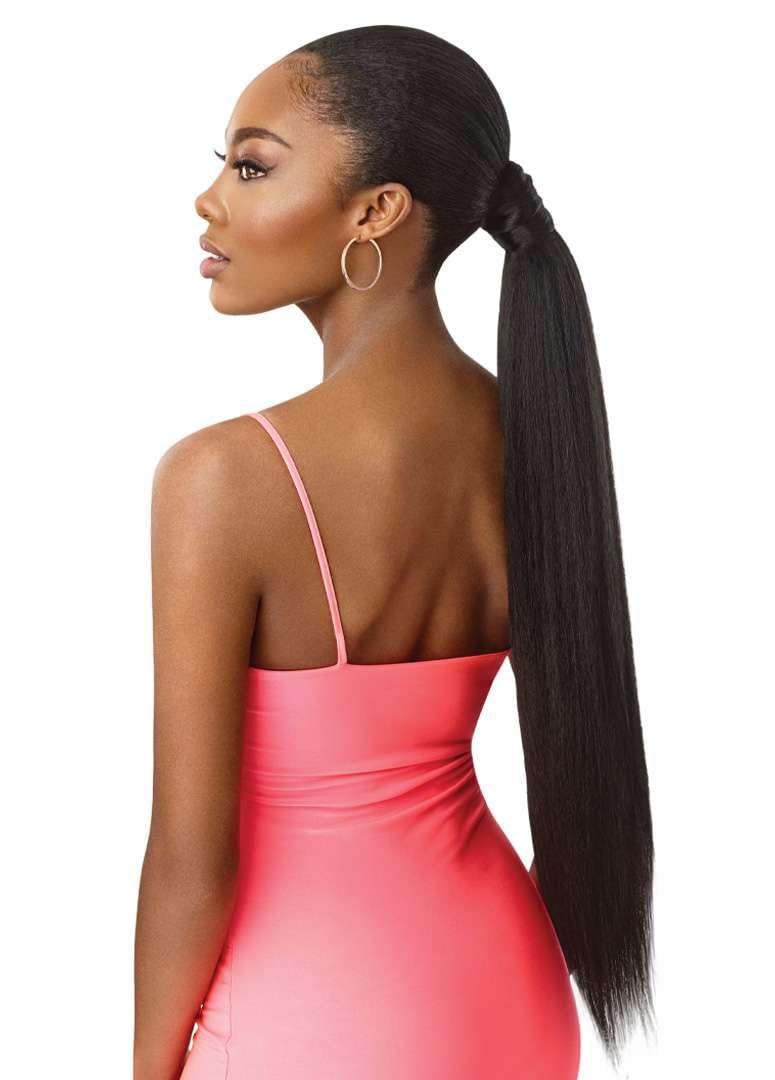 Outre Pretty Quick - Wrap Pony - Kinky Straight 28" (DRF ESPRESSO BROWN)