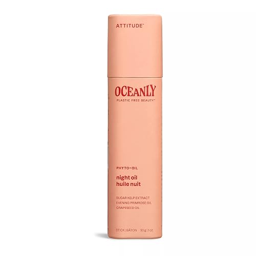 ATTITUDE Oceanly Night Oil Stick, EWG Verified, Plastic-free, Plant and Mineral-Based Ingredients, Vegan and Cruelty-free Beauty Products, PHYTO OIL Beauty & Personal Care ATTITUDE