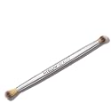 Fitglow Beauty Vegan Teddy Double Eye Brush | Double-Ended Makeup Brush for Eyeshadow & Liner | Seamless Blending, Precise Application | Crease-Free Beauty & Personal Care FITGLOW