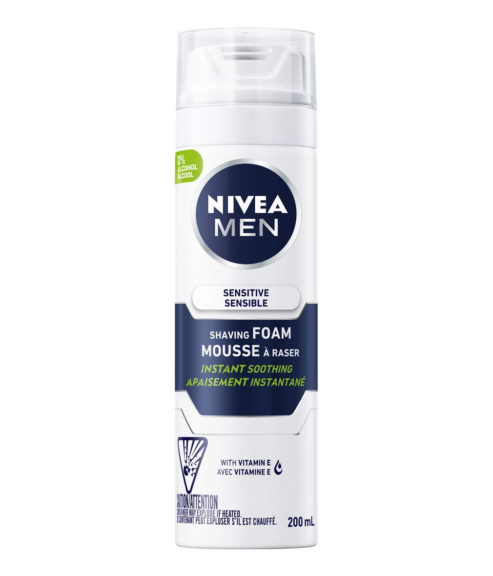 Nivea Men's 6.7-ounce Sensitive Shaving Foam Pack of 1 Beauty & Personal Care NIVEA MEN