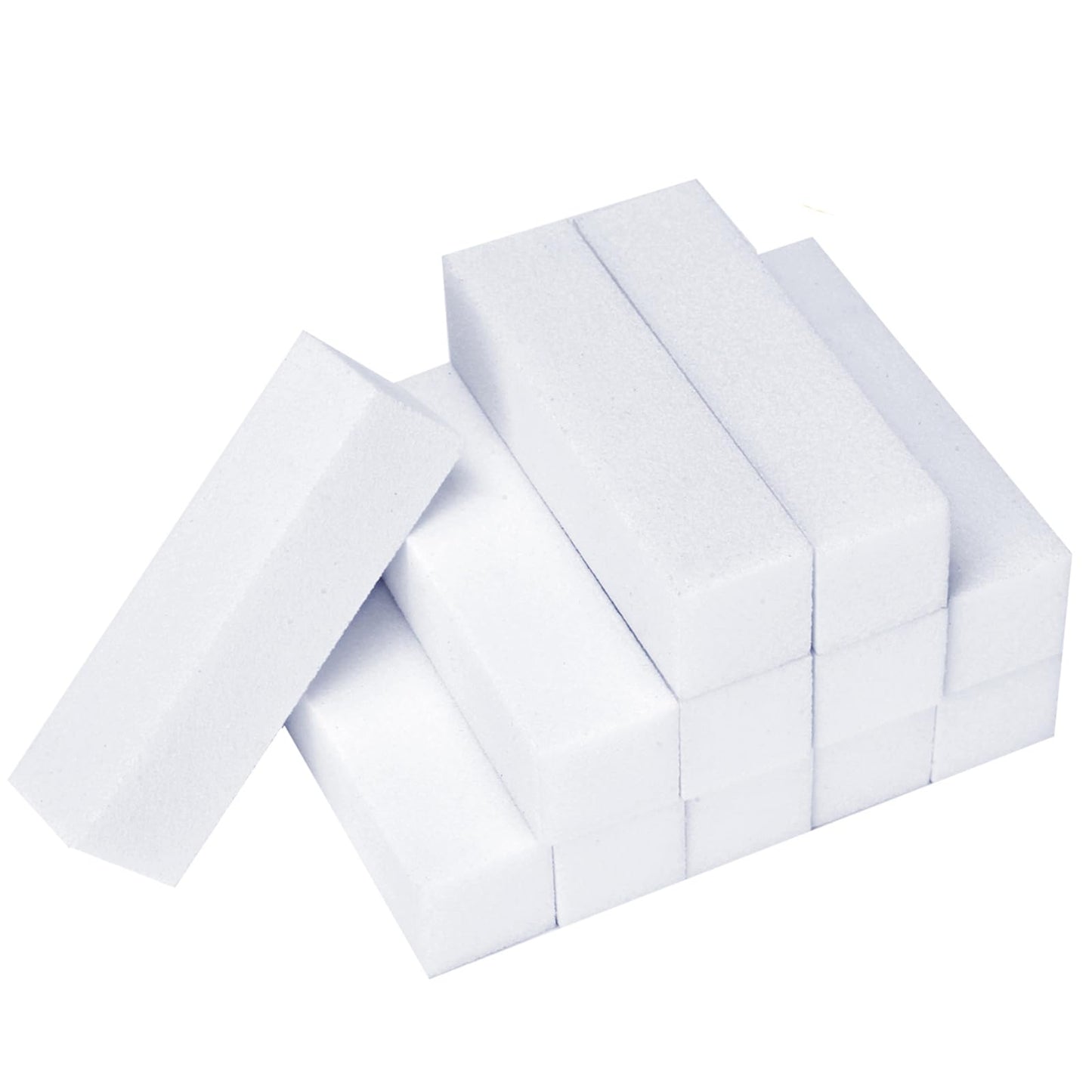 Senkary 12 Pack Nail Buffer Block 4 Sided Nail File Sanding Block Buffing Blocks for Natural and Acrylic Nails, Medium Grit (White) Beauty & Personal Care Senkary