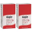 GOJO Cherry Gel Pumice Hand Cleaner Cherry Fragrance, 5000 mL Heavy Duty Hand Cleaner Refill PRO TDX Push-Style Dispenser (Pack of 2) - 7590-02 Beauty & Personal Care GOJO