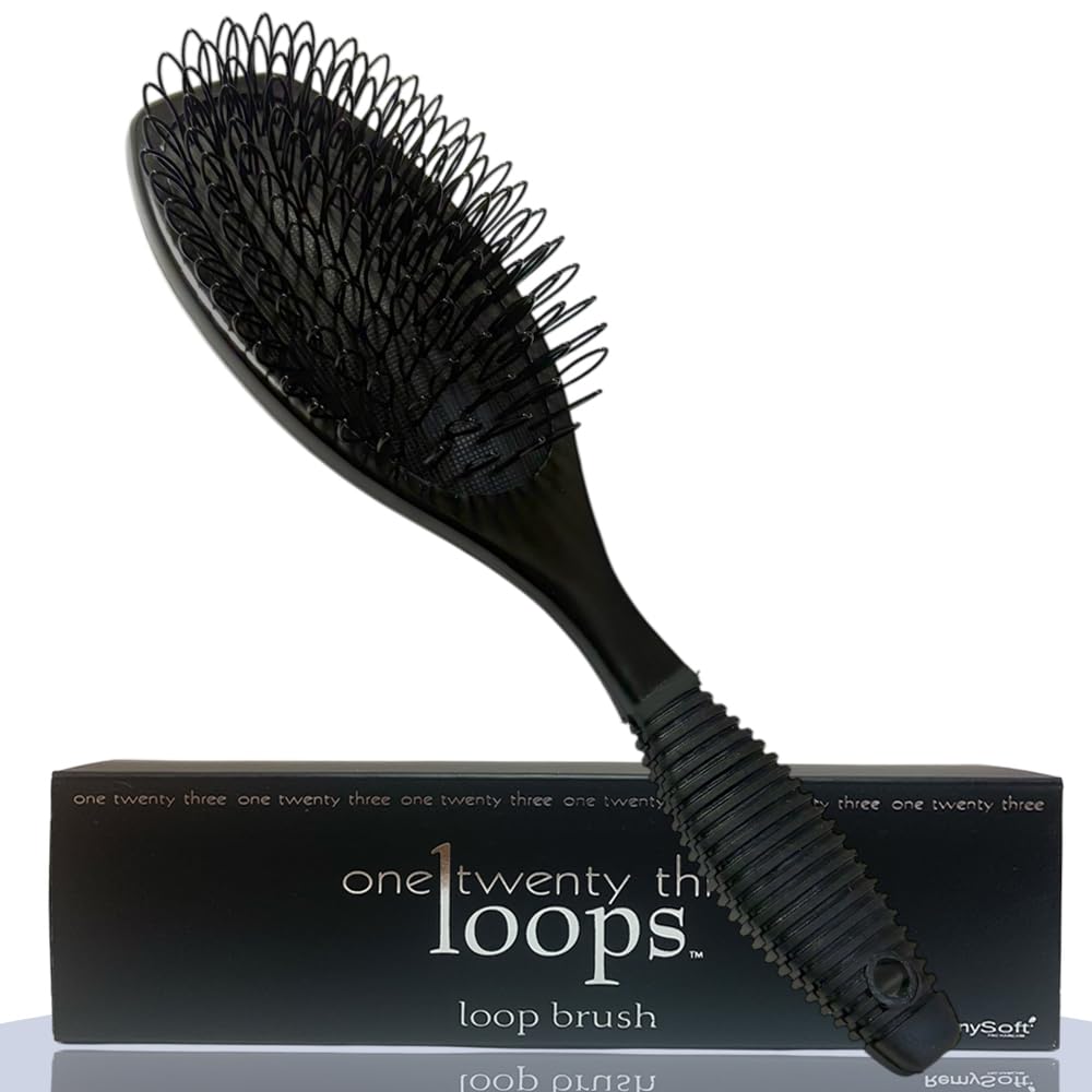 RemySoft One Twenty Three Loops - Loop Brush - Safe for Hair Extensions, Weaves and Wigs