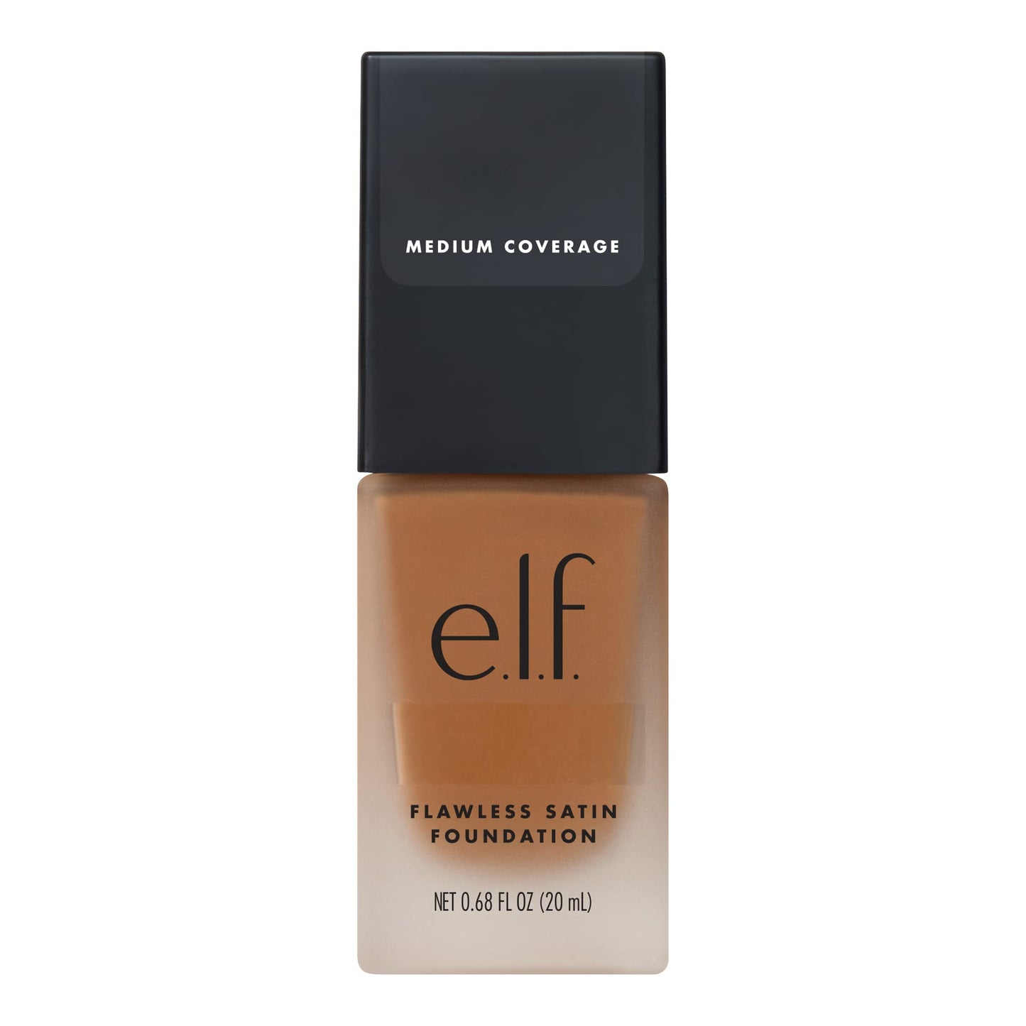 e.l.f. Flawless Satin Foundation, Lightweight & Medium Coverage, Semi-Matte Finish, Vegan , Honey, 0.68 Fl Oz (20mL) Beauty & Personal Care e.l.f.