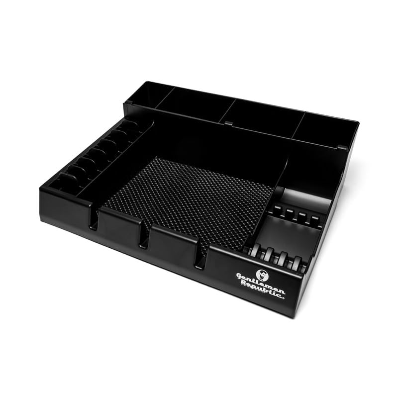 Gentlemen Republic Barber Station Organizer - Multi-Compartment Countertop Tray for Clippers, Trimmers & Other Tools Storage. Ideal for Busy Barbers Beauty and Personal Care Gentlemen Republic