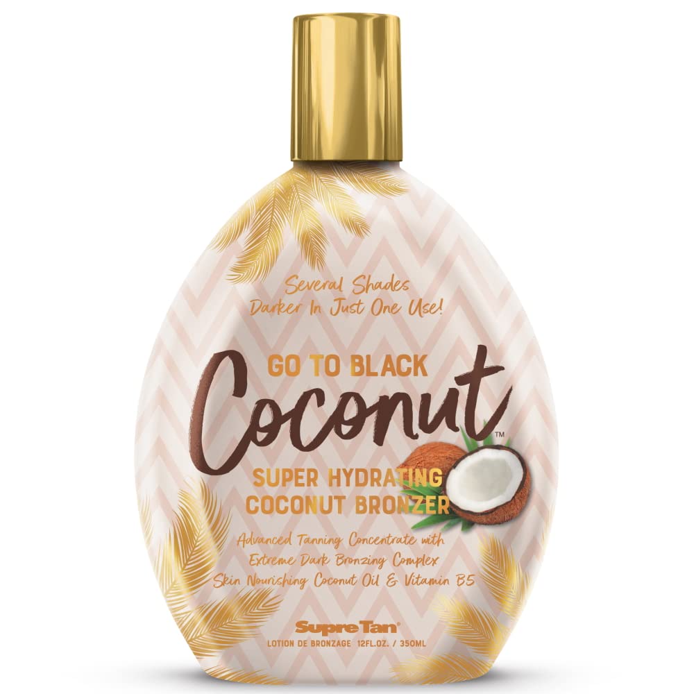 Supre Tan Go To Black Coconut Bronzer Tanning Lotion 12 fl oz Beauty & Personal Care Supre